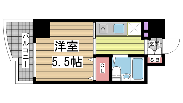 ソレイユ・ド元町 410|神戸市中央区北長狭通(JR東海道本線(近畿)元町駅)のマンション間取 ソレイユ・ド元町 410|神戸市中央区北長狭通(JR東海道本線(近畿)元町駅)のマンション間取