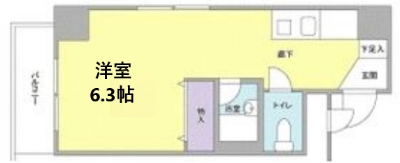 眺港苑 603|神戸市中央区相生町(JR東海道本線(近畿)神戸駅)のマンション間取 眺港苑 603|神戸市中央区相生町(JR東海道本線(近畿)神戸駅)のマンション間取