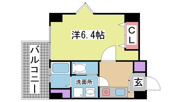 神戸市兵庫区中道通の賃貸物件間取画像