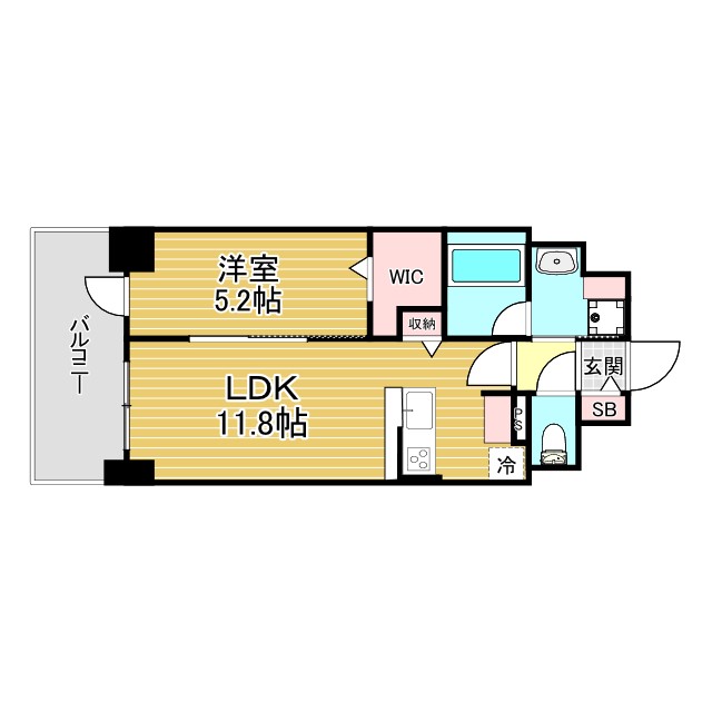 D-1兵庫 701|神戸市兵庫区浜崎通(JR山陽本線兵庫駅)のマンション間取 D-1兵庫 701|神戸市兵庫区浜崎通(JR山陽本線兵庫駅)のマンション間取
