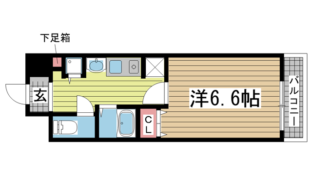 ロイヤルヒル神戸三ノ宮 608|神戸市中央区加納町(JR東海道本線(近畿)三ノ宮駅)のマンション間取 ロイヤルヒル神戸三ノ宮 608|神戸市中央区加納町(JR東海道本線(近畿)三ノ宮駅)のマンション間取