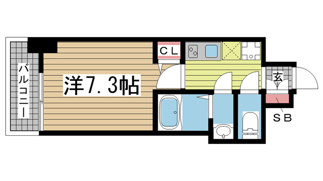 神戸市中央区日暮通の賃貸物件間取画像