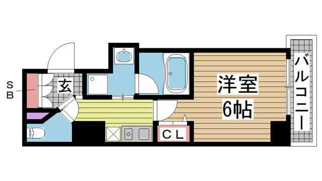 神戸市中央区栄町通の賃貸物件間取画像