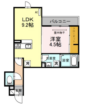 セジュール下山手通 203|神戸市中央区下山手通(JR東海道本線(近畿)神戸駅)のアパート間取 セジュール下山手通 203|神戸市中央区下山手通(JR東海道本線(近畿)神戸駅)のアパート間取
