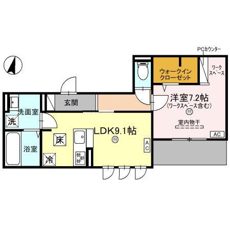 エルフォルク新神戸 302|神戸市中央区熊内町(神戸市営地下鉄線新神戸駅)のアパート間取 エルフォルク新神戸 302|神戸市中央区熊内町(神戸市営地下鉄線新神戸駅)のアパート間取