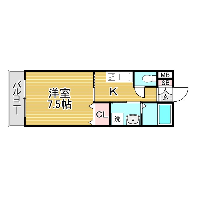 コーム須磨 202|神戸市須磨区一ノ谷町(山陽電鉄線須磨浦公園駅)のアパート間取 コーム須磨 202|神戸市須磨区一ノ谷町(山陽電鉄線須磨浦公園駅)のアパート間取