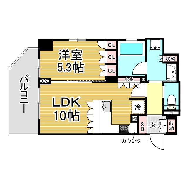 リーガル神戸三宮Ⅱ 201|神戸市中央区八幡通(JR東海道本線(近畿)三ノ宮駅)のマンション間取 リーガル神戸三宮Ⅱ 201|神戸市中央区八幡通(JR東海道本線(近畿)三ノ宮駅)のマンション間取