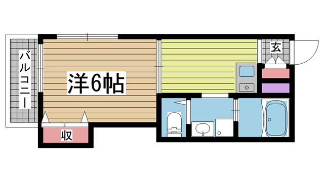 神戸市中央区神若通の賃貸物件間取画像