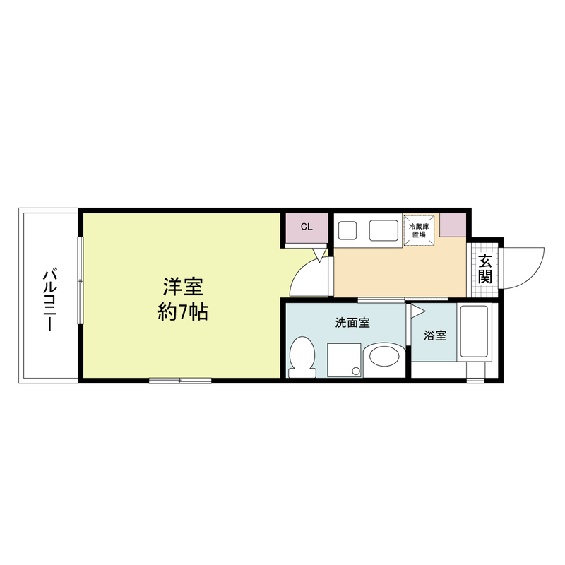 神戸市兵庫区水木通の賃貸物件間取画像