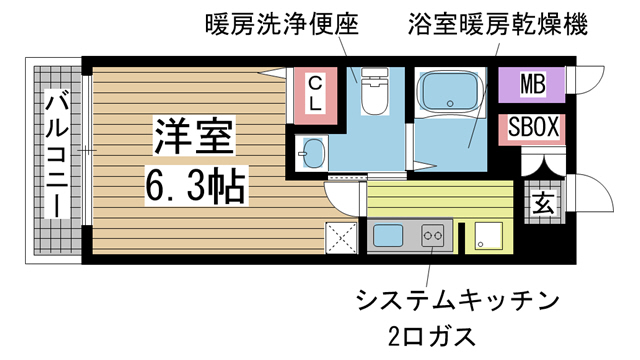 エステムプラザ神戸三宮ルクシア 202|神戸市中央区御幸通(JR東海道本線(近畿)三ノ宮駅)のマンション間取 エステムプラザ神戸三宮ルクシア 202|神戸市中央区御幸通(JR東海道本線(近畿)三ノ宮駅)のマンション間取