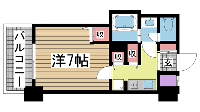 パシフィックレジデンス神戸八幡通 803|神戸市中央区八幡通(JR東海道本線(近畿)三ノ宮駅)のマンション間取 パシフィックレジデンス神戸八幡通 803|神戸市中央区八幡通(JR東海道本線(近畿)三ノ宮駅)のマンション間取