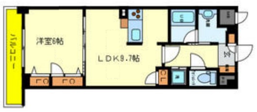 メゾン ド バレー 203|神戸市東灘区本山北町(阪急神戸線岡本駅)のマンション間取 メゾン ド バレー 203|神戸市東灘区本山北町(阪急神戸線岡本駅)のマンション間取