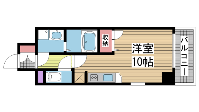 神戸市中央区海岸通の賃貸物件間取画像