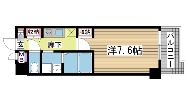 神戸市灘区岩屋北町の賃貸物件間取画像