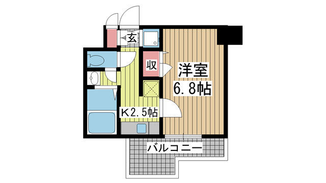 スワンズ神戸三宮イースト 505|神戸市中央区筒井町(JR東海道本線(近畿)灘駅)のマンション間取 スワンズ神戸三宮イースト 505|神戸市中央区筒井町(JR東海道本線(近畿)灘駅)のマンション間取