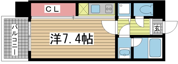 神戸市中央区元町通の賃貸物件間取画像