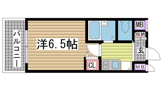 ワコーレ新神戸ステージ 409|神戸市中央区熊内町(神戸市営地下鉄線新神戸駅)のマンション間取 ワコーレ新神戸ステージ 409|神戸市中央区熊内町(神戸市営地下鉄線新神戸駅)のマンション間取