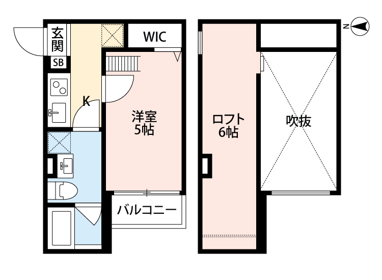 神戸市垂水区五色山の賃貸物件間取画像