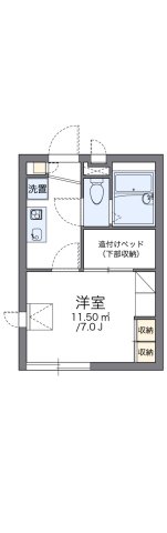 レオパレスMelody Ⅰ 101|神戸市西区玉津町出合(JR山陽本線明石駅)のアパート間取 レオパレスMelody Ⅰ 101|神戸市西区玉津町出合(JR山陽本線明石駅)のアパート間取
