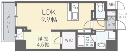 ルガールボニート新神戸 203|神戸市中央区布引町(神戸市営地下鉄線新神戸駅)のマンション間取 ルガールボニート新神戸 203|神戸市中央区布引町(神戸市営地下鉄線新神戸駅)のマンション間取