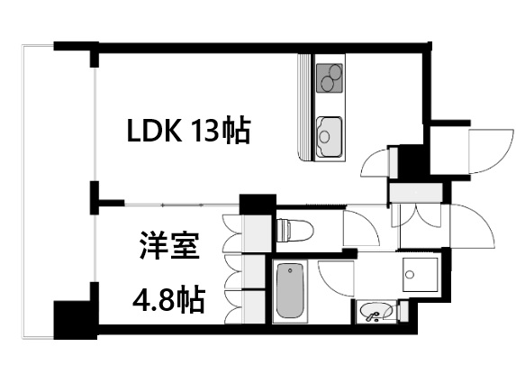 神戸市灘区山田町の賃貸物件間取画像