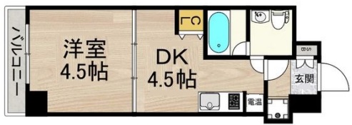 インプルーブ三宮イースト 401|神戸市中央区脇浜町(阪神本線春日野道駅)のマンション間取 インプルーブ三宮イースト 401|神戸市中央区脇浜町(阪神本線春日野道駅)のマンション間取