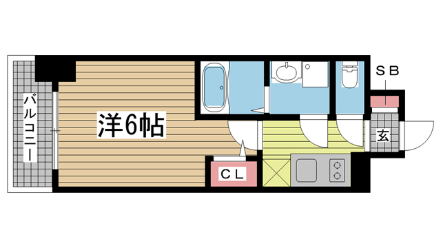 神戸市兵庫区駅前通の賃貸物件間取画像