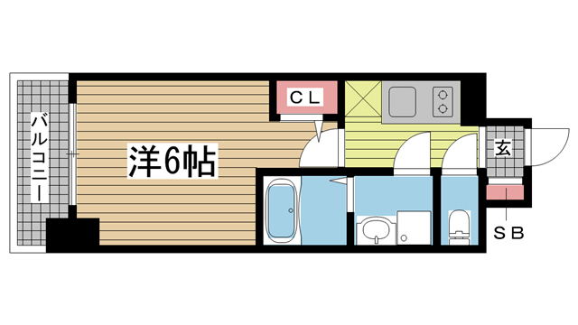 神戸市兵庫区駅前通の賃貸物件間取画像