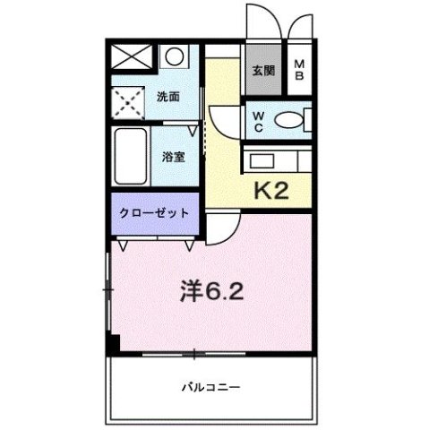 神戸市北区道場町塩田の賃貸物件間取画像