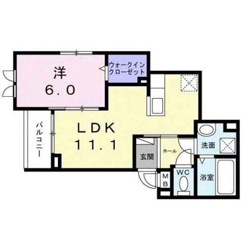 神戸市灘区新在家南町の賃貸物件間取画像