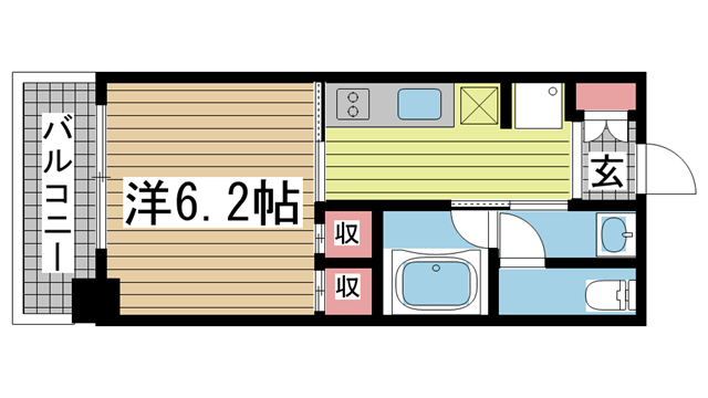 レジディア神戸元町 505|神戸市中央区栄町通(神戸市営地下鉄海岸線みなと元町駅)のマンション間取 レジディア神戸元町 505|神戸市中央区栄町通(神戸市営地下鉄海岸線みなと元町駅)のマンション間取