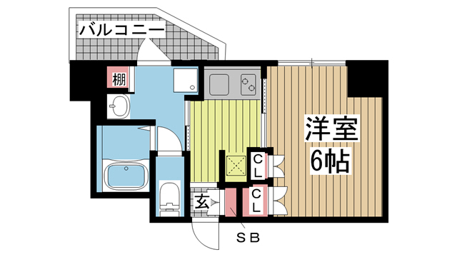 神戸市中央区下山手通の賃貸物件間取画像