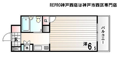 BIG1明石 208|神戸市西区南別府(神戸市営地下鉄線伊川谷駅)のマンション間取 BIG1明石 208|神戸市西区南別府(神戸市営地下鉄線伊川谷駅)のマンション間取