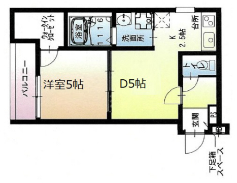 神戸市兵庫区須佐野通の賃貸物件間取画像