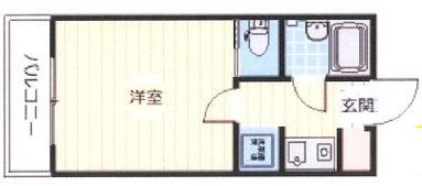 ハイツ湊川 803|神戸市兵庫区福原町(JR東海道本線(近畿)神戸駅)のマンション間取 ハイツ湊川 803|神戸市兵庫区福原町(JR東海道本線(近畿)神戸駅)のマンション間取