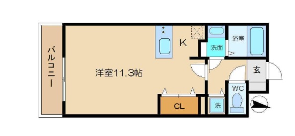 アンビエンテ王子籠池 305|神戸市中央区籠池通(JR東海道本線(近畿)灘駅)のマンション間取 アンビエンテ王子籠池 305|神戸市中央区籠池通(JR東海道本線(近畿)灘駅)のマンション間取
