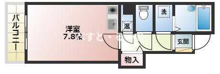 明石市西新町の賃貸物件間取画像