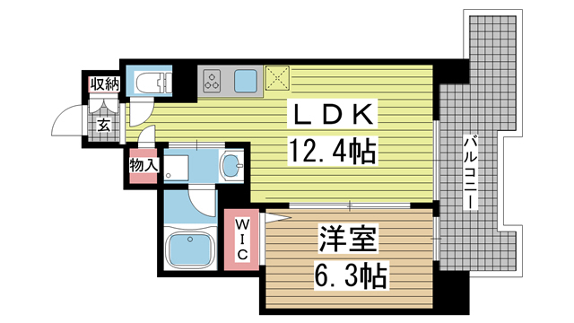 L・Isobe 三宮 310|神戸市中央区磯辺通(JR東海道本線(近畿)三ノ宮駅)のマンション間取 L・Isobe 三宮 310|神戸市中央区磯辺通(JR東海道本線(近畿)三ノ宮駅)のマンション間取