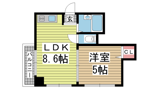 サンビルダー三宮東 403|神戸市中央区国香通(JR東海道本線(近畿)三ノ宮駅)のマンション間取 サンビルダー三宮東 403|神戸市中央区国香通(JR東海道本線(近畿)三ノ宮駅)のマンション間取
