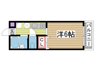 メゾン戸崎通 102|神戸市長田区戸崎通(神戸市営地下鉄線板宿駅)のアパート間取 メゾン戸崎通 102|神戸市長田区戸崎通(神戸市営地下鉄線板宿駅)のアパート間取