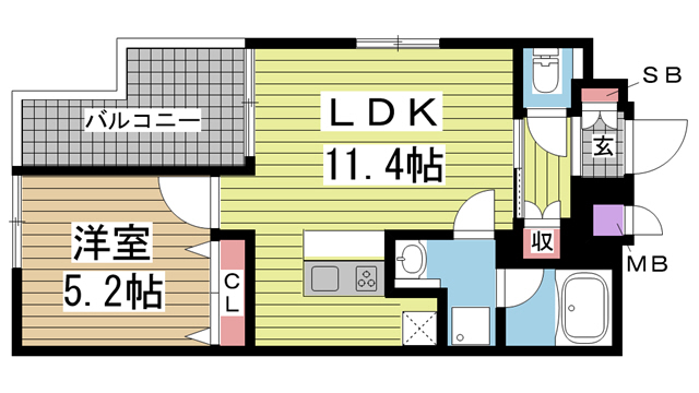 プレサンス三宮花時計前 1501|神戸市中央区八幡通(JR東海道本線(近畿)三ノ宮駅)のマンション間取 プレサンス三宮花時計前 1501|神戸市中央区八幡通(JR東海道本線(近畿)三ノ宮駅)のマンション間取