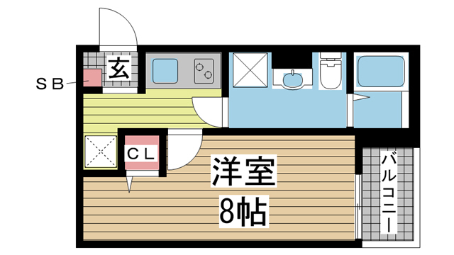神戸市須磨区明神町の賃貸物件間取画像