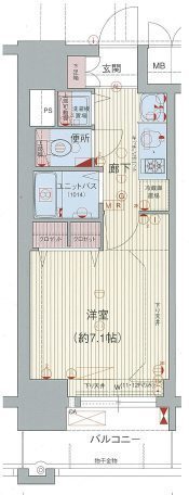 プレサンス神戸裁判所前デリシア 1007|神戸市中央区橘通(JR山陽本線神戸駅)のマンション間取 プレサンス神戸裁判所前デリシア 1007|神戸市中央区橘通(JR山陽本線神戸駅)のマンション間取