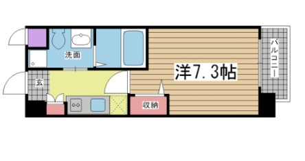 アルファレガロ甲南山手 305|神戸市東灘区森北町(JR東海道本線(近畿)甲南山手駅)のマンション間取 アルファレガロ甲南山手 305|神戸市東灘区森北町(JR東海道本線(近畿)甲南山手駅)のマンション間取