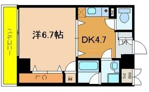 モアライフ魚崎 705|神戸市東灘区魚崎西町(阪神本線魚崎駅)のマンション間取 モアライフ魚崎 705|神戸市東灘区魚崎西町(阪神本線魚崎駅)のマンション間取