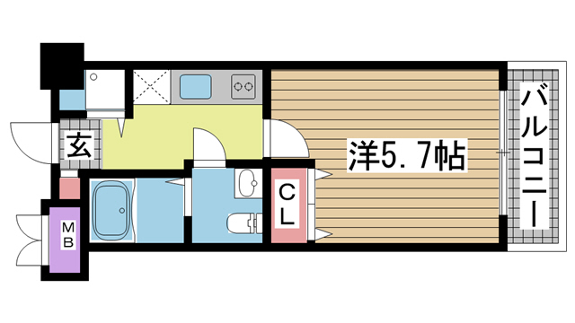 ラウル六甲道 1002|神戸市灘区鹿ノ下通(JR東海道本線(近畿)六甲道駅)のマンション間取 ラウル六甲道 1002|神戸市灘区鹿ノ下通(JR東海道本線(近畿)六甲道駅)のマンション間取