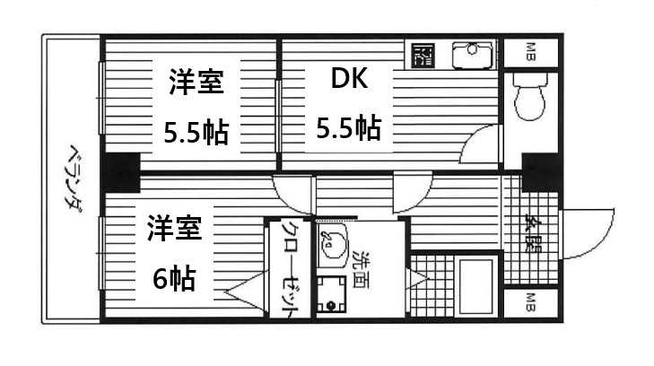 グラン・シャリオ 403|神戸市中央区国香通(阪急神戸線春日野道駅)のマンション間取 グラン・シャリオ 403|神戸市中央区国香通(阪急神戸線春日野道駅)のマンション間取