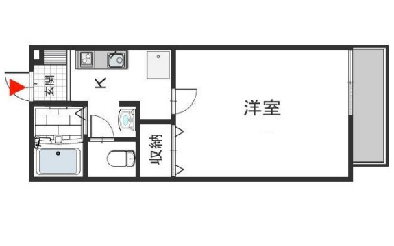エトワール六甲 202|神戸市灘区高羽町(阪急神戸線六甲駅)のアパート間取 エトワール六甲 202|神戸市灘区高羽町(阪急神戸線六甲駅)のアパート間取
