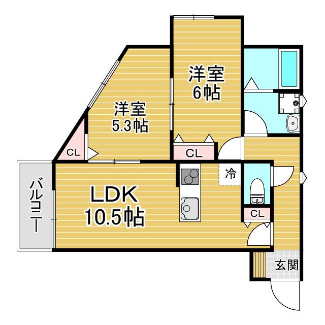 サンビルダープラス高羽ガーデン 205|神戸市灘区高羽町(阪急神戸線六甲駅)のアパート間取 サンビルダープラス高羽ガーデン 205|神戸市灘区高羽町(阪急神戸線六甲駅)のアパート間取