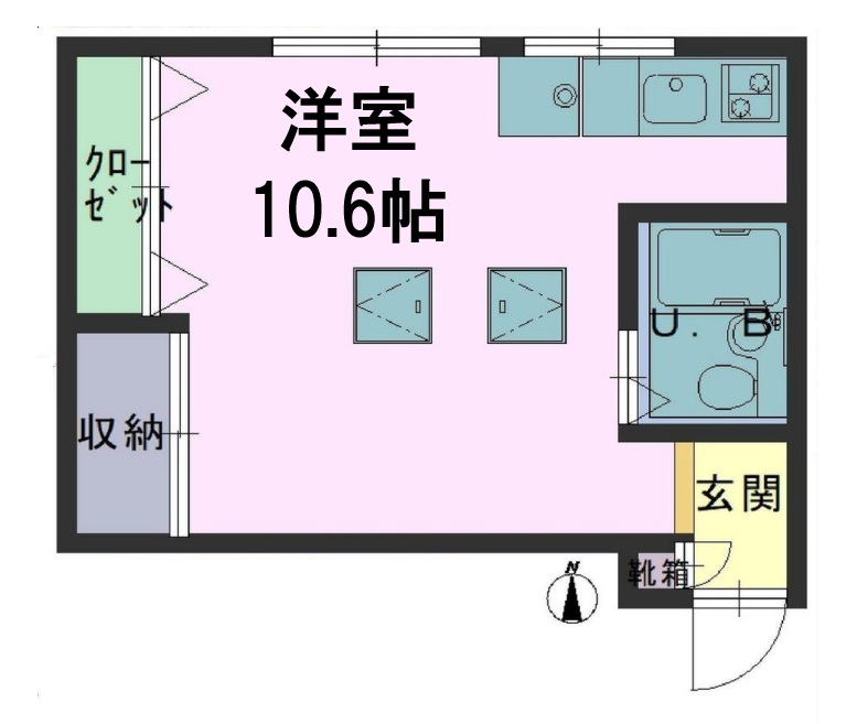 エーコープラッツ 203|神戸市中央区熊内橋通(阪急神戸線春日野道駅)のマンション間取 エーコープラッツ 203|神戸市中央区熊内橋通(阪急神戸線春日野道駅)のマンション間取